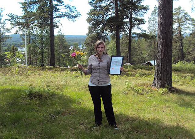 Pristagaren Anja Gottfridsson